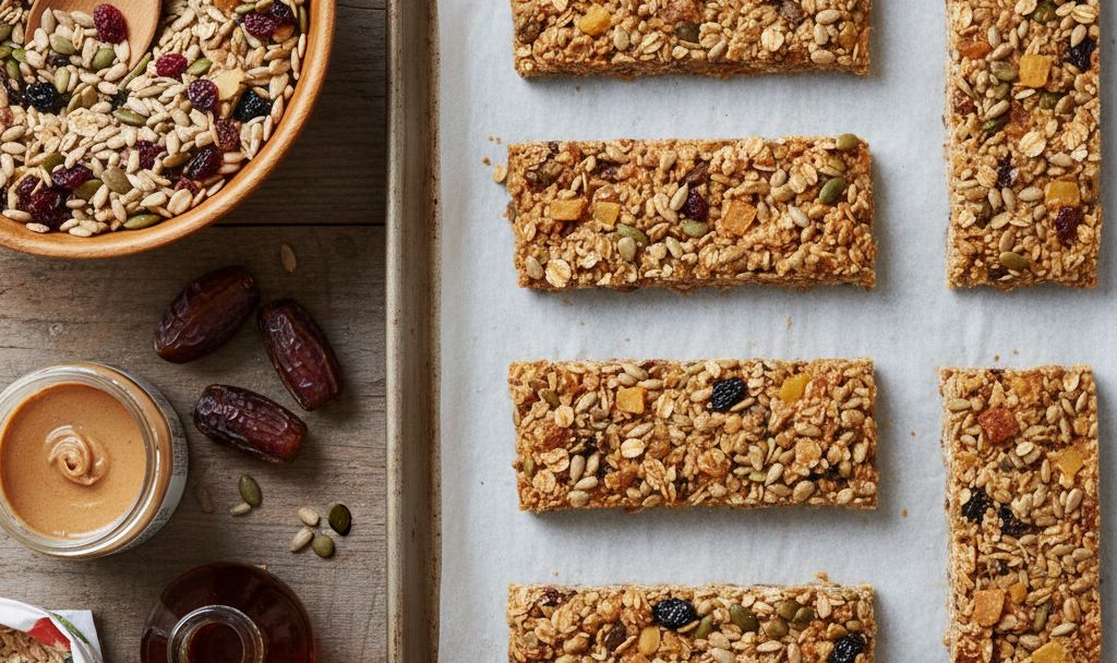 Barres aux fruits secs et graines