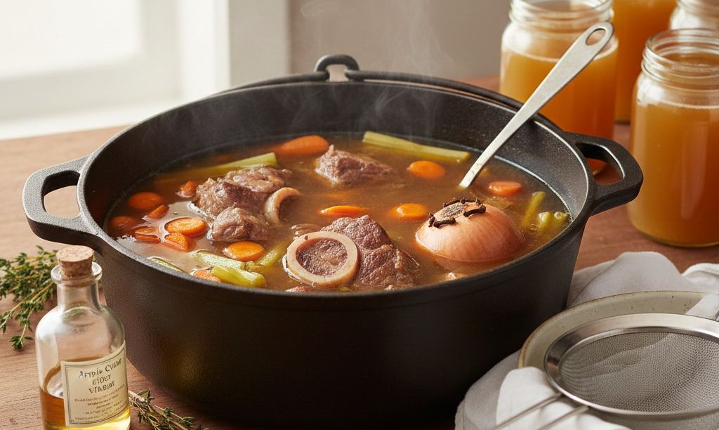 Bouillon d'os de bœuf classique au collagène