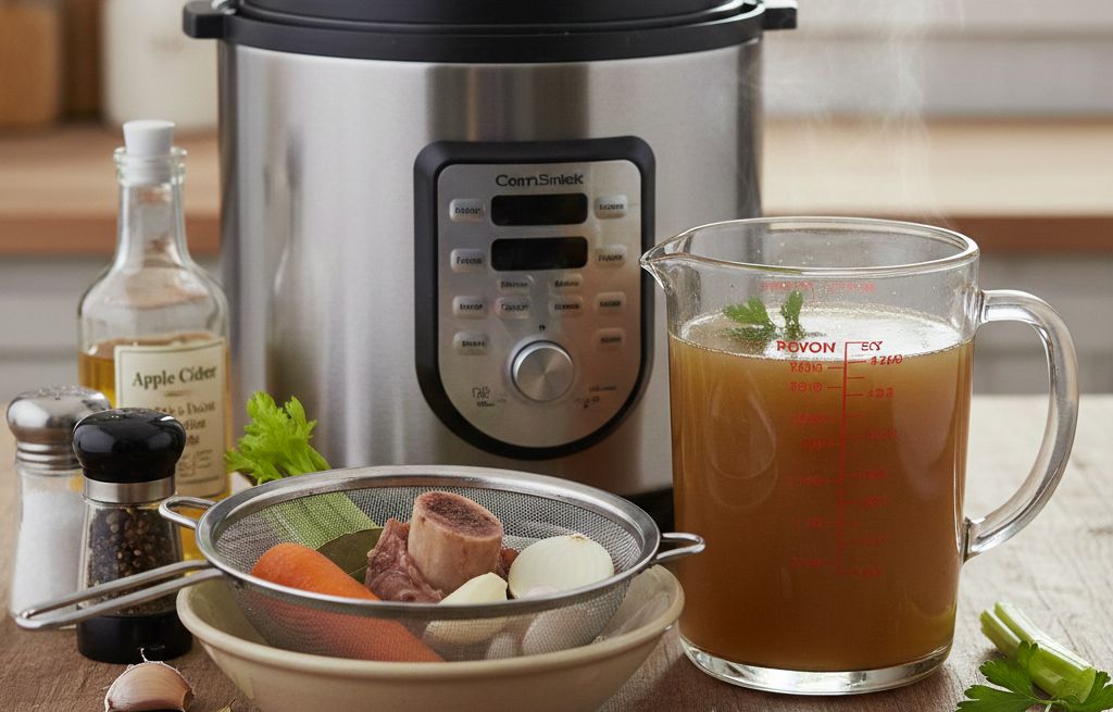 Bouillon d'os express à l'autocuiseur