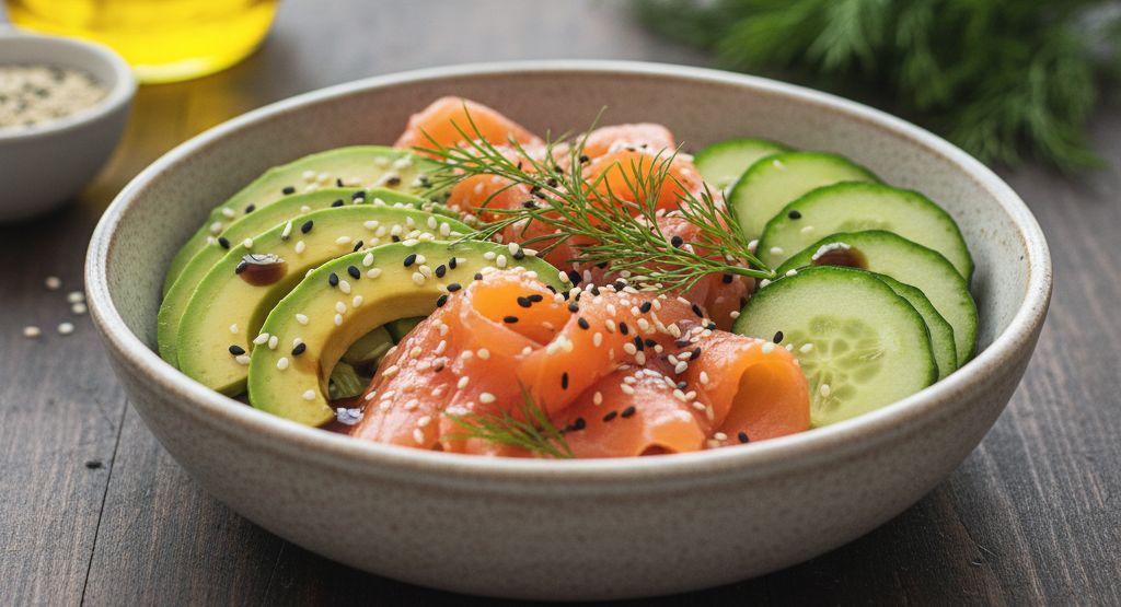 Bowl saumon avocat keto