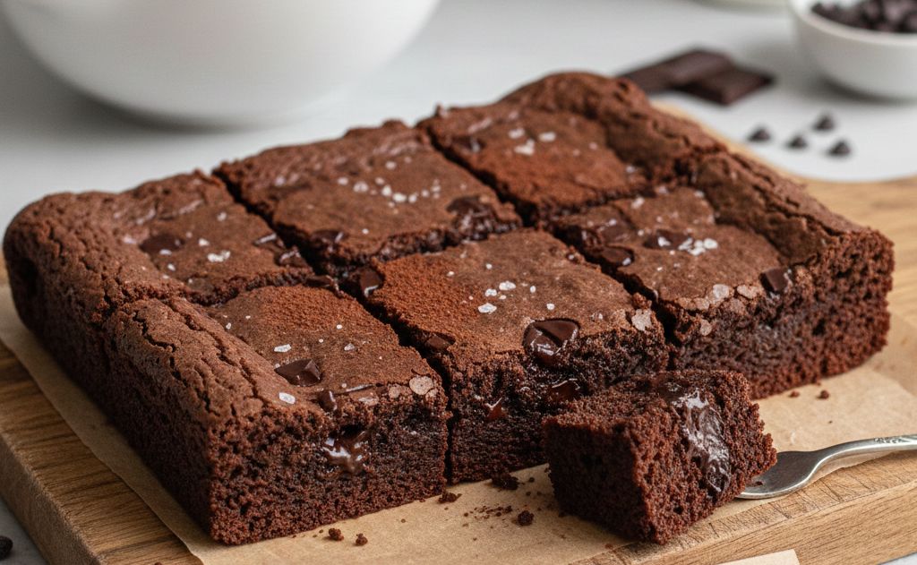 Brownie keto fondant au chocolat noir et poudre d'amande