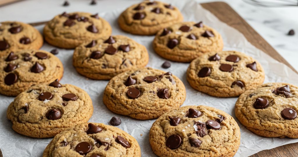 Cookies keto croustillants aux pépites de chocolat noir