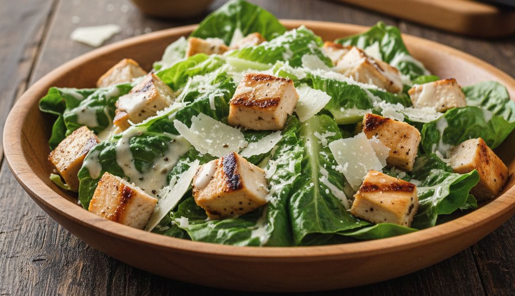 Salade César keto au poulet grillé