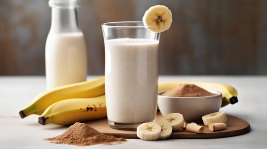 Smoothie protéiné banane, chocolat et beurre d'arachide – Zenit Nutrition