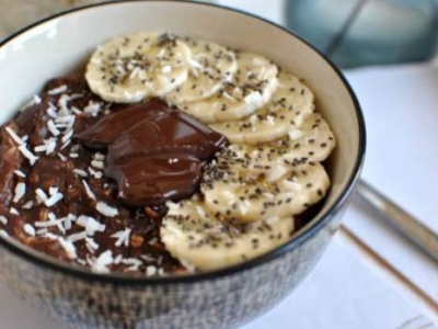 Fit-Recette : Porridge protéiné au chocolat