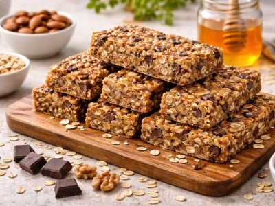 Recettes de barres énergétiques maison aux flocons d'avoine