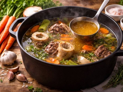 Recette de bouillon d’os au collagène